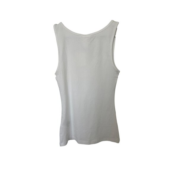H&M Womens XS White Basic Tank Top - Picture 2 of 4